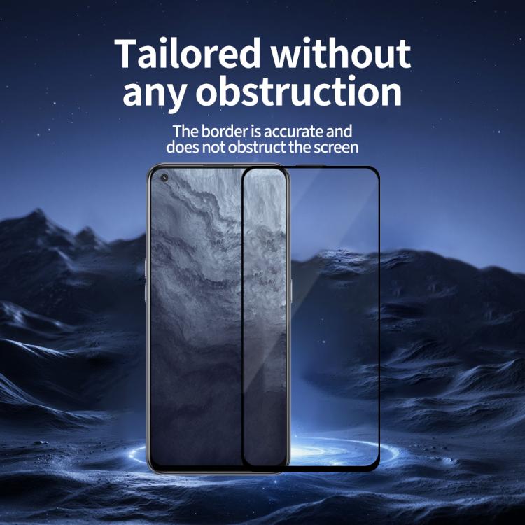 For Realme GT Neo2T Do As You Wish Silk Screen Printed HD Tempered Glass Film - Black
