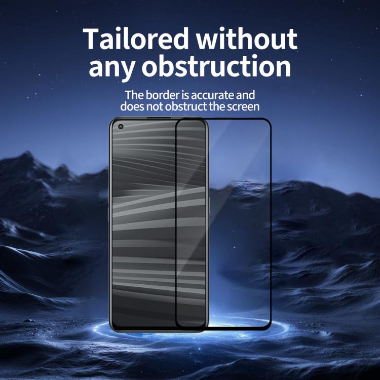 For Realme GT2 Do As You Wish Silk Screen Printed HD Tempered Glass Film - Black