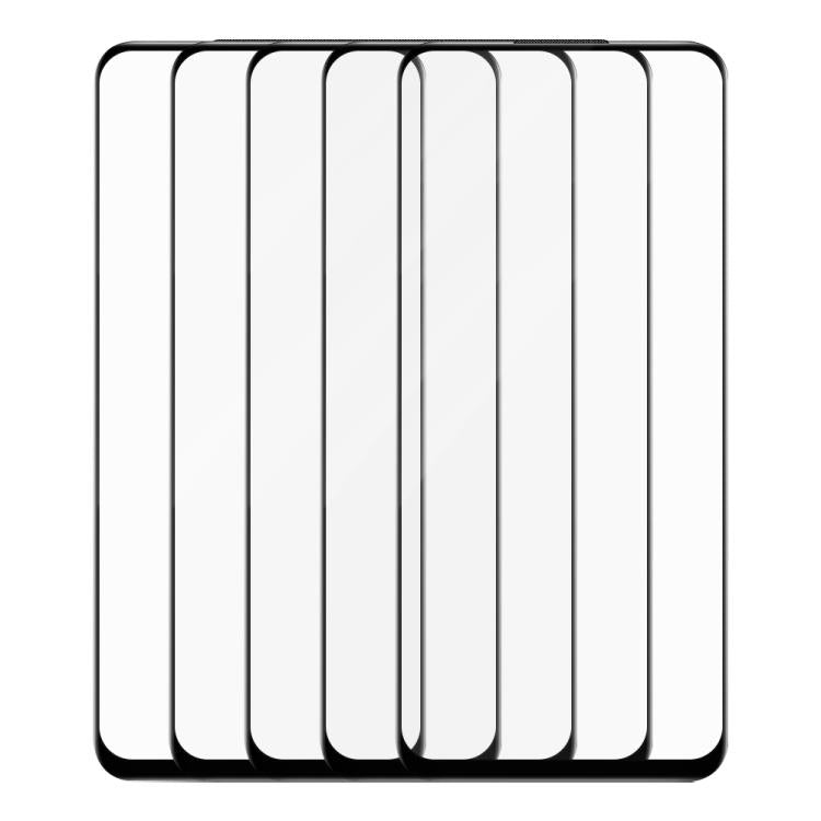 For Realme 9 Pro+ 5pcs / Pack Do As You Wish Silk Screen Printed HD Tempered Glass Film - Black