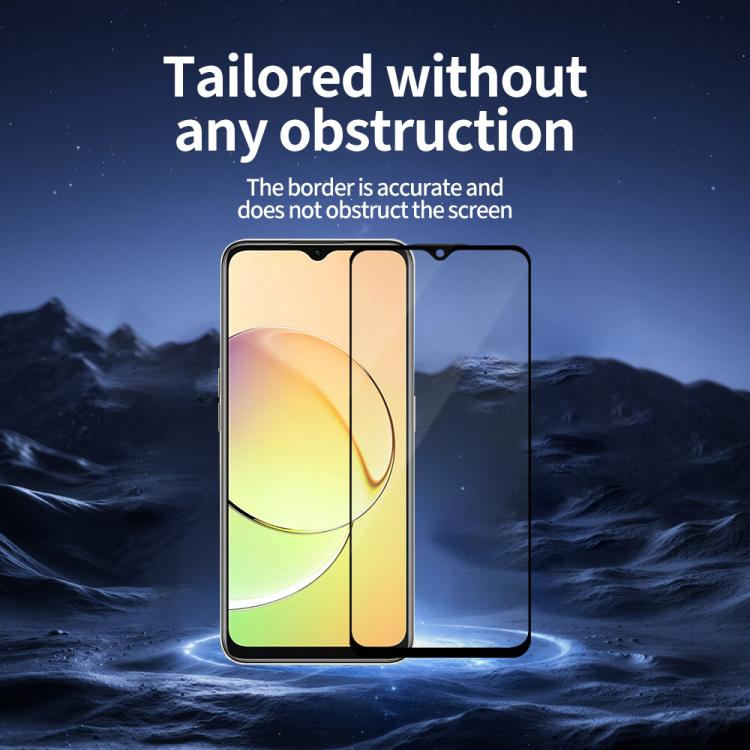 For Realme 10 5G / 10S 5pcs / Pack Do As You Wish Silk Screen Printed HD Tempered Glass Film - Black