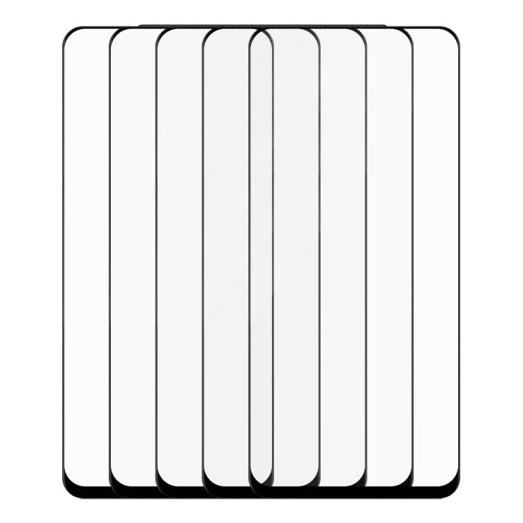 For Realme 10 Pro 5pcs / Pack Do As You Wish Silk Screen Printed HD Tempered Glass Film - Black
