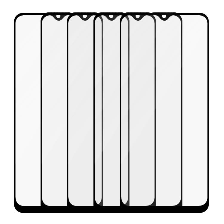 For Realme C31 / C33 5pcs / Pack Do As You Wish Silk Screen Printed HD Tempered Glass Film - Black
