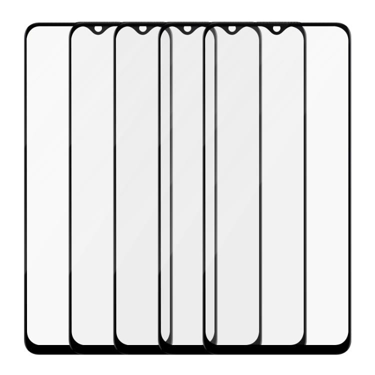 For Realme C35 5pcs / Pack Do As You Wish Silk Screen Printed HD Tempered Glass Film - Black
