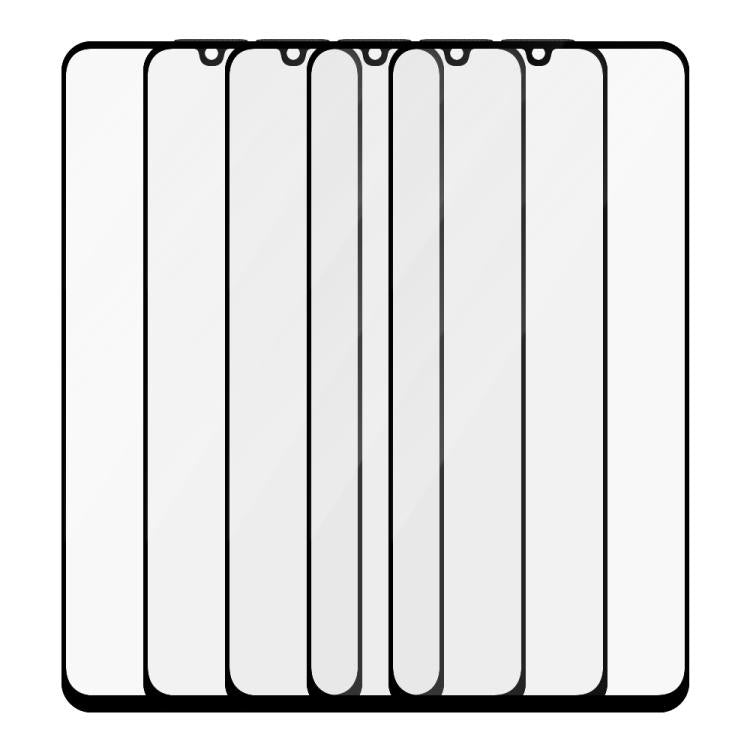 For Realme C51 / C51s 5pcs / Pack Do As You Wish Silk Screen Printed HD Tempered Glass Film - Black