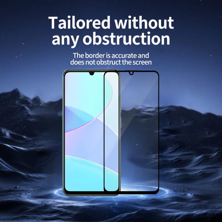 For Realme C51 / C51s 5pcs / Pack Do As You Wish Silk Screen Printed HD Tempered Glass Film - Black