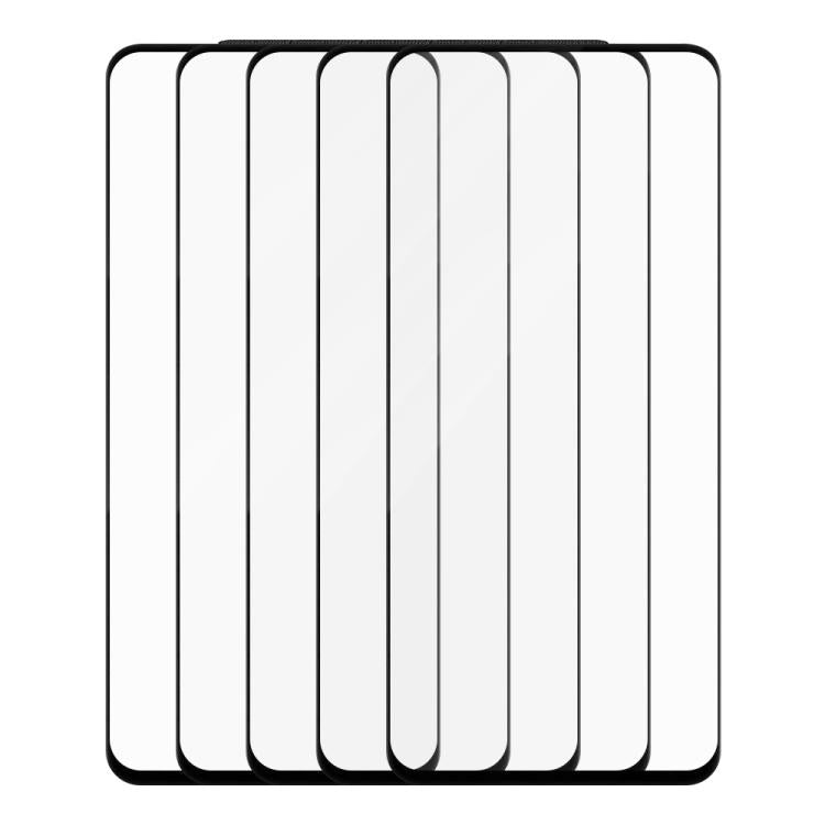 For Realme C55 5pcs / Pack Do As You Wish Silk Screen Printed HD Tempered Glass Film - Black