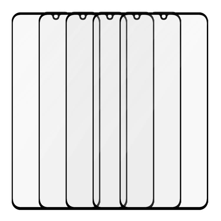For Realme C61 5pcs / Pack Do As You Wish Silk Screen Printed HD Tempered Glass Film - Black
