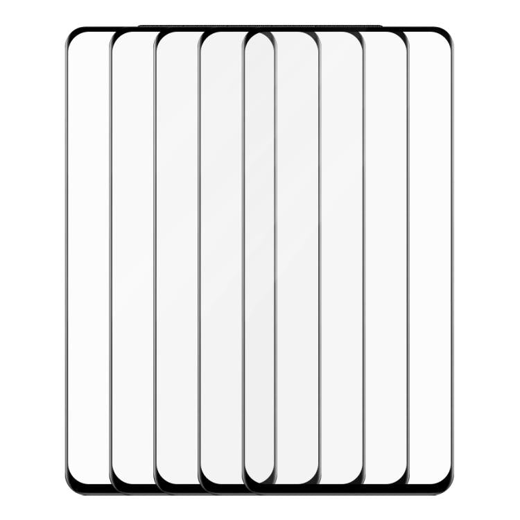 For Realme C67 4G / 5G 5pcs / Pack Do As You Wish Silk Screen Printed HD Tempered Glass Film - Black