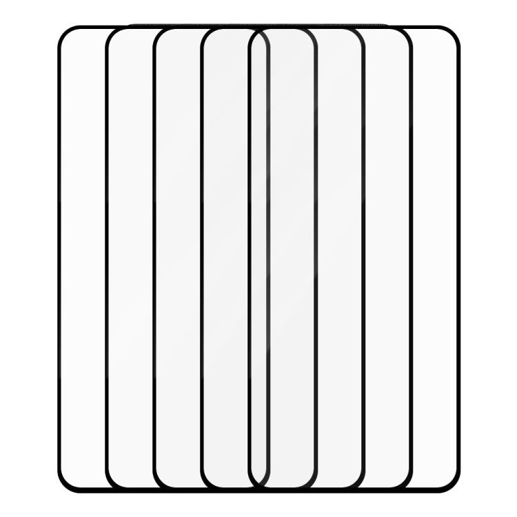 For Realme GT5 5pcs / Pack Do As You Wish Silk Screen Printed HD Tempered Glass Film - Black