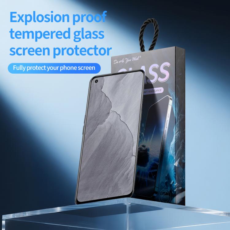For Realme GT Master 5pcs / Pack Do As You Wish Silk Screen Printed HD Tempered Glass Film - Black