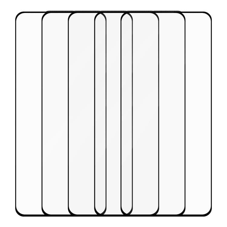 For Realme GT 2 Explorer Master 5pcs / Pack Do As You Wish Silk Screen Printed HD Tempered Glass Film - Black