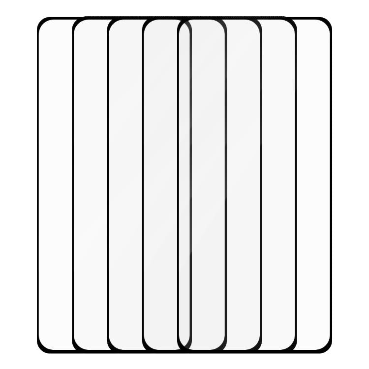 For Realme GT 6 5pcs / Pack Do As You Wish Silk Screen Printed HD Tempered Glass Film - Black