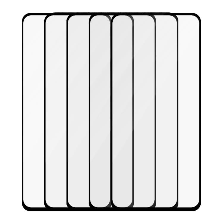 For Realme 11x 5G 5pcs / Pack Do As You Wish Silk Screen Printed HD Tempered Glass Film - Black