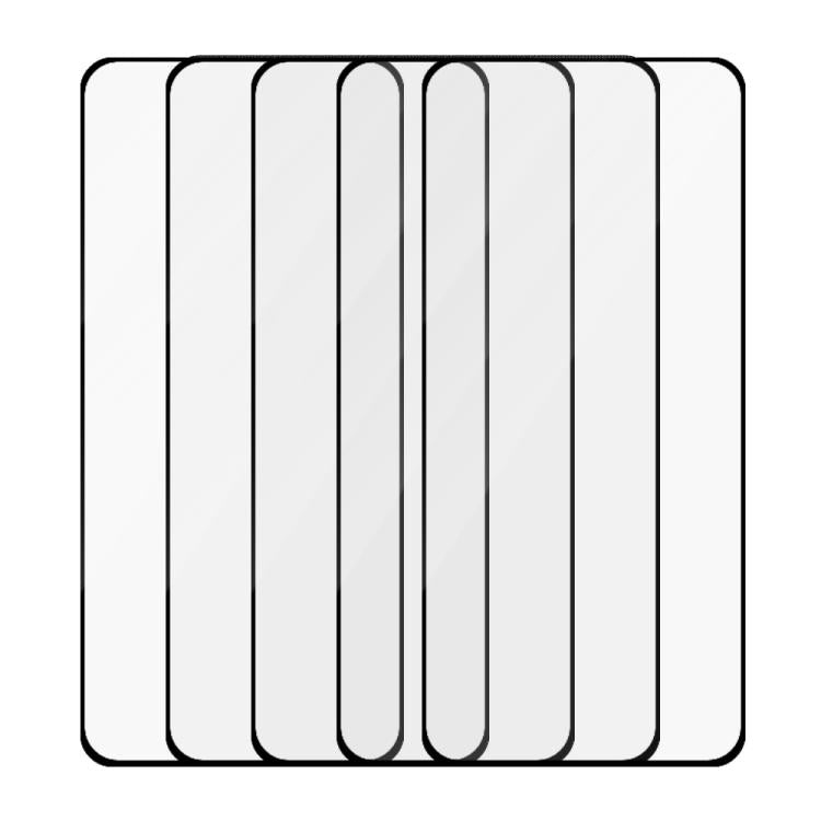 For Realme 13 Pro 5pcs / Pack Do As You Wish Silk Screen Printed HD Tempered Glass Film - Black