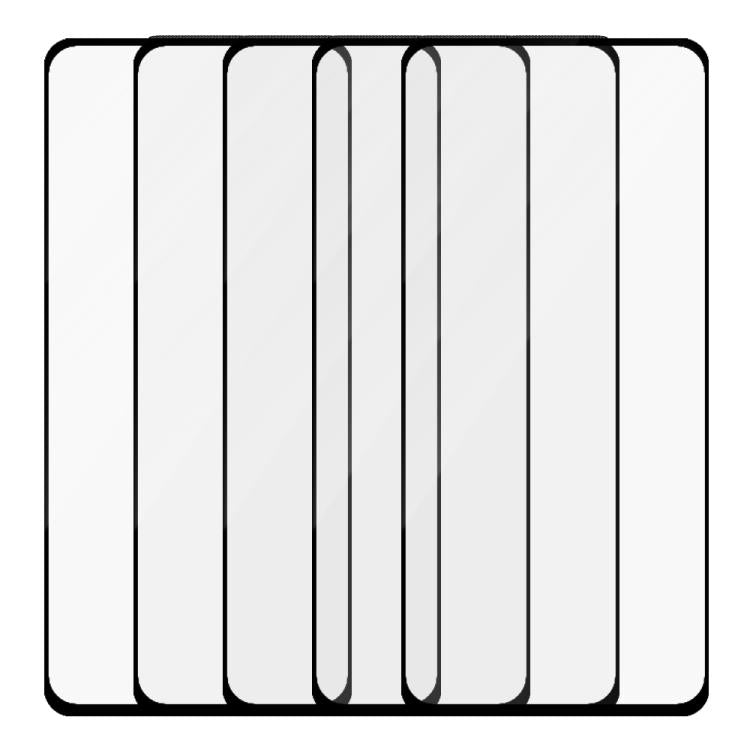 For Realme 11 5G 5pcs / Pack Do As You Wish Silk Screen Printed HD Tempered Glass Film - Black
