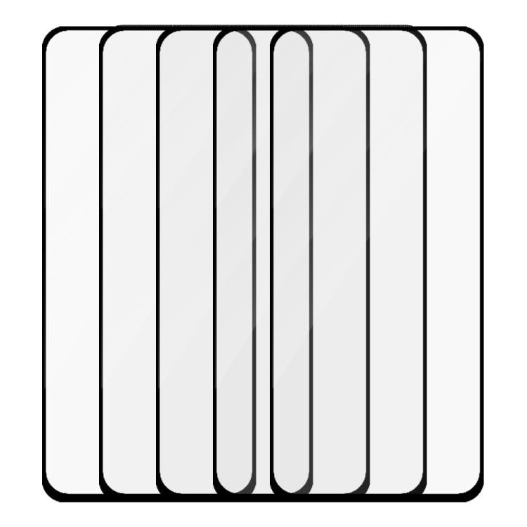 For Realme 12 5G 5pcs / Pack Do As You Wish Silk Screen Printed HD Tempered Glass Film - Black