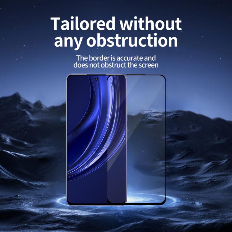 For Realme P1 Speed Do As You Wish Silk Screen Printed HD Tempered Glass Film - Black