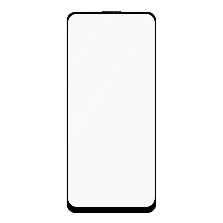 For Realme V15 Do As You Wish Silk Screen Printed HD Tempered Glass Film - Black