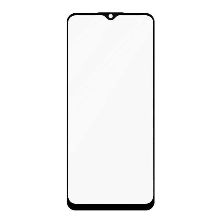 For Realme V20 Do As You Wish Silk Screen Printed HD Tempered Glass Film - Black