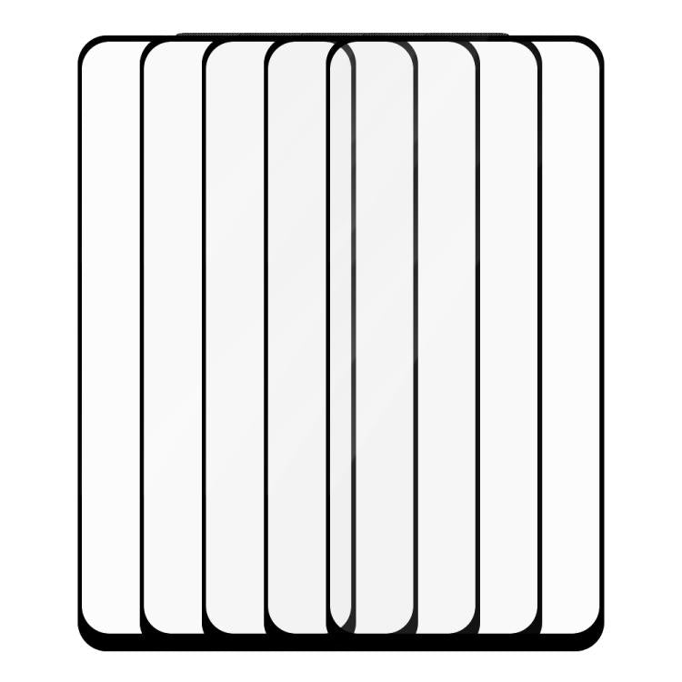 For Realme Narzo 30 / 30 Pro 5pcs / Pack Do As You Wish Silk Screen Printed HD Tempered Glass Film - Black