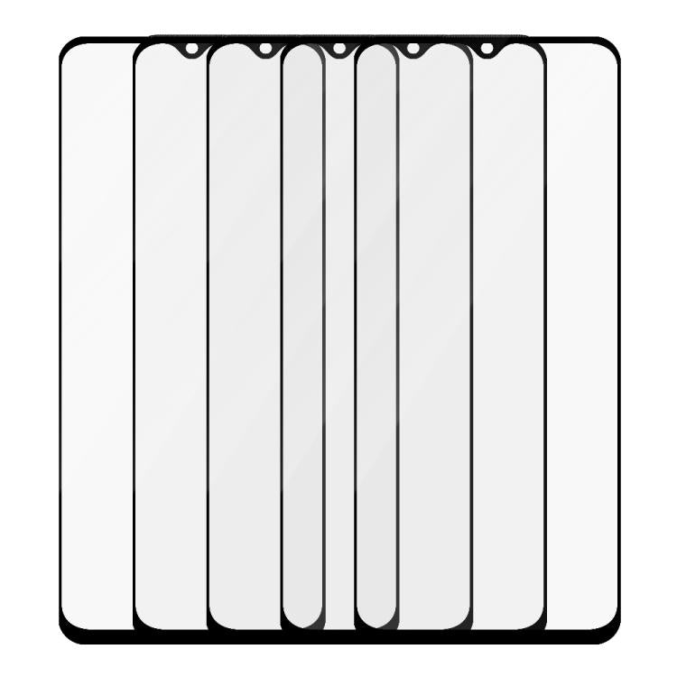 For Realme Narzo 50 5G 5pcs / Pack Do As You Wish Silk Screen Printed HD Tempered Glass Film - Black