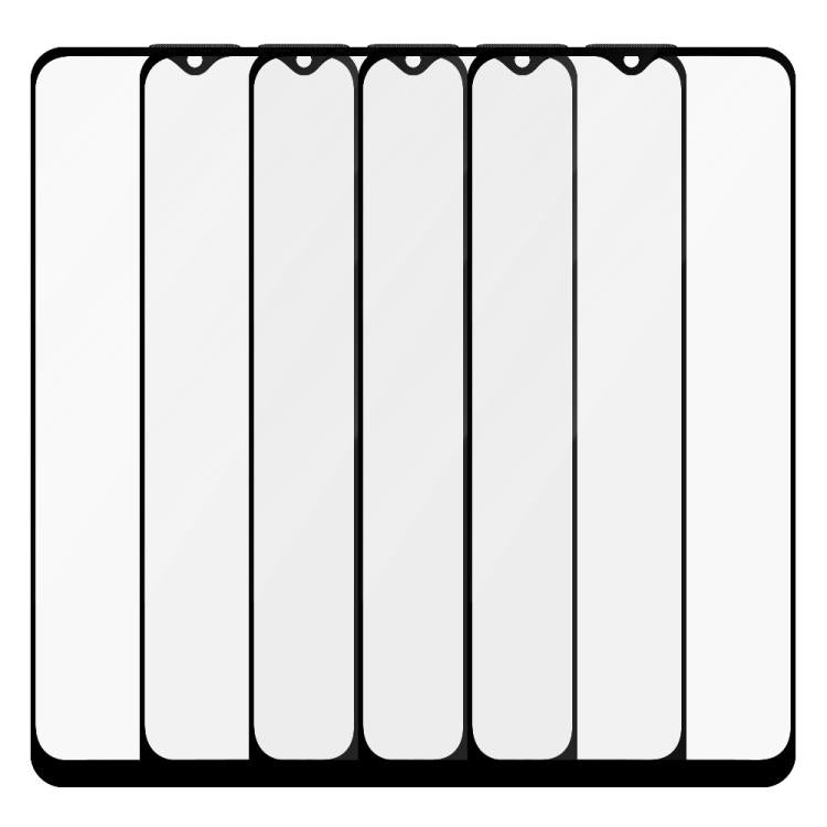 For Realme Narzo 50A Prime 5pcs / Pack Do As You Wish Silk Screen Printed HD Tempered Glass Film - Black