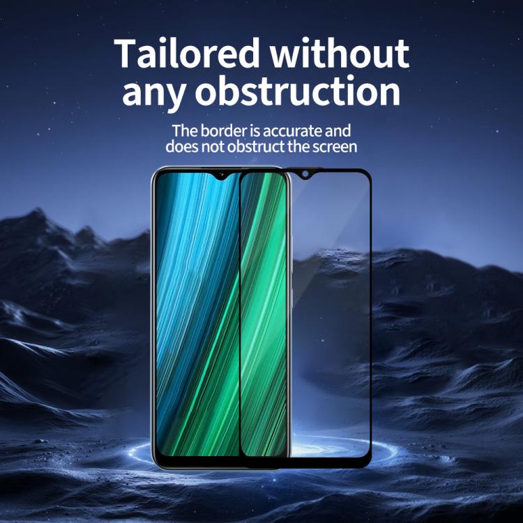 For Realme Narzo 50A Prime 5pcs / Pack Do As You Wish Silk Screen Printed HD Tempered Glass Film - Black