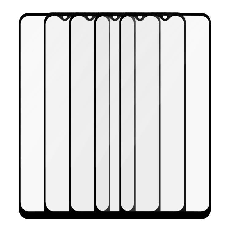 For Realme Narzo 50i Prime 5pcs / Pack Do As You Wish Silk Screen Printed HD Tempered Glass Film - Black