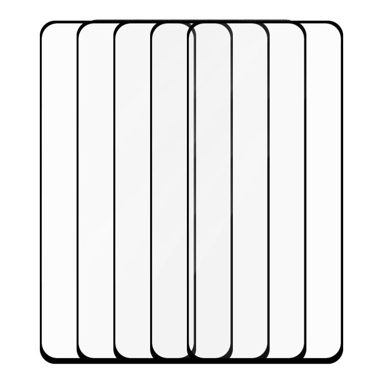 For Realme Narzo N55 5pcs / Pack Do As You Wish Silk Screen Printed HD Tempered Glass Film - Black