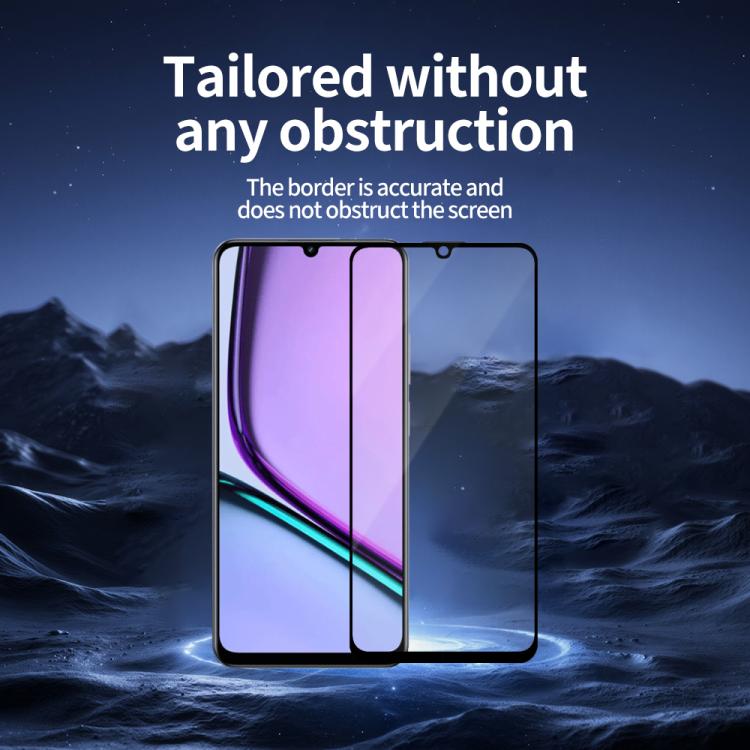 For Realme Note 60 5pcs / Pack Do As You Wish Silk Screen Printed HD Tempered Glass Film - Black