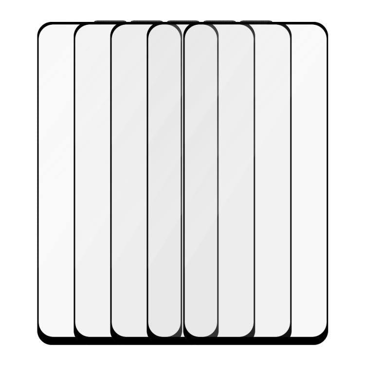For Realme Q3 Pro Carnival 5pcs / Pack Do As You Wish Silk Screen Printed HD Tempered Glass Film - Black