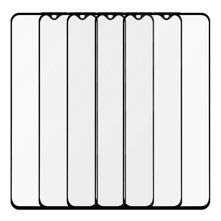 For Realme Q5i 5pcs / Pack Do As You Wish Silk Screen Printed HD Tempered Glass Film - Black