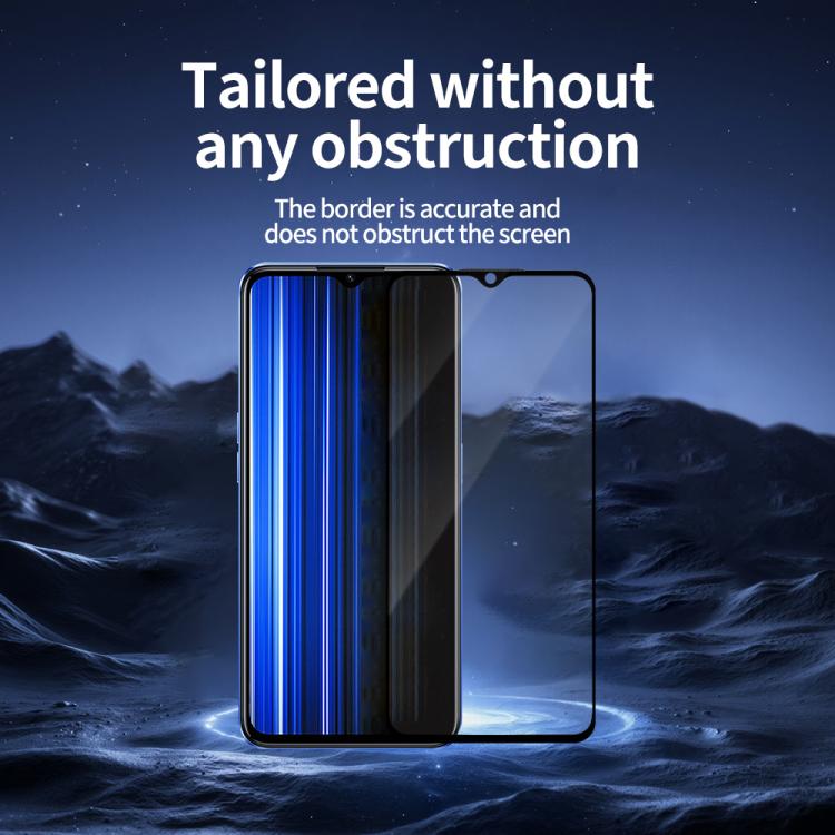 For Realme Q5i 5pcs / Pack Do As You Wish Silk Screen Printed HD Tempered Glass Film - Black