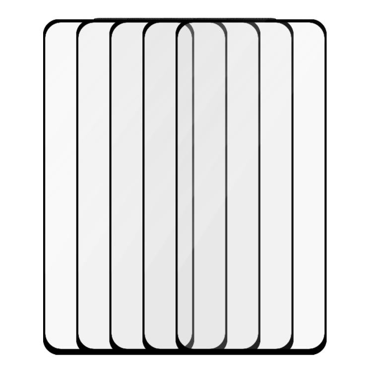For Realme Narzo 60x 5pcs / Pack Do As You Wish Silk Screen Printed HD Tempered Glass Film - Black