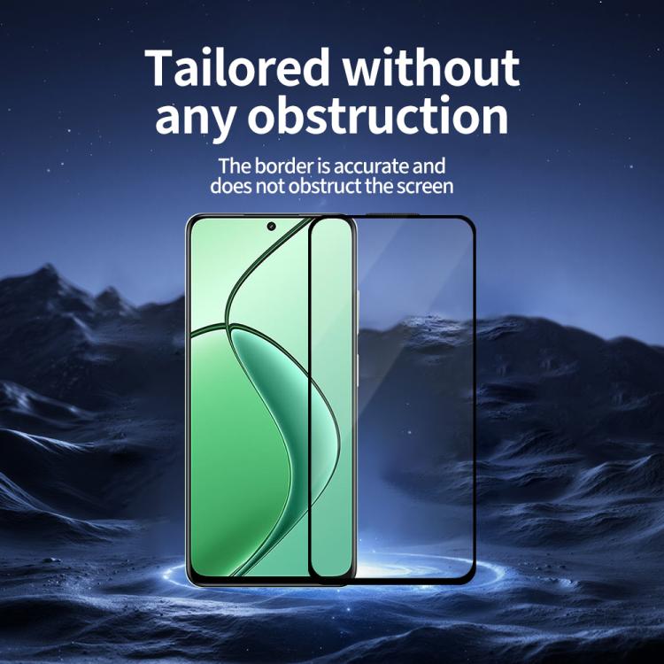 For Realme P1 5pcs / Pack Do As You Wish Silk Screen Printed HD Tempered Glass Film - Black