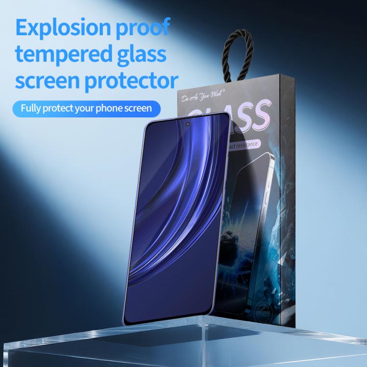 For Realme P1 Speed 5pcs / Pack Do As You Wish Silk Screen Printed HD Tempered Glass Film - Black
