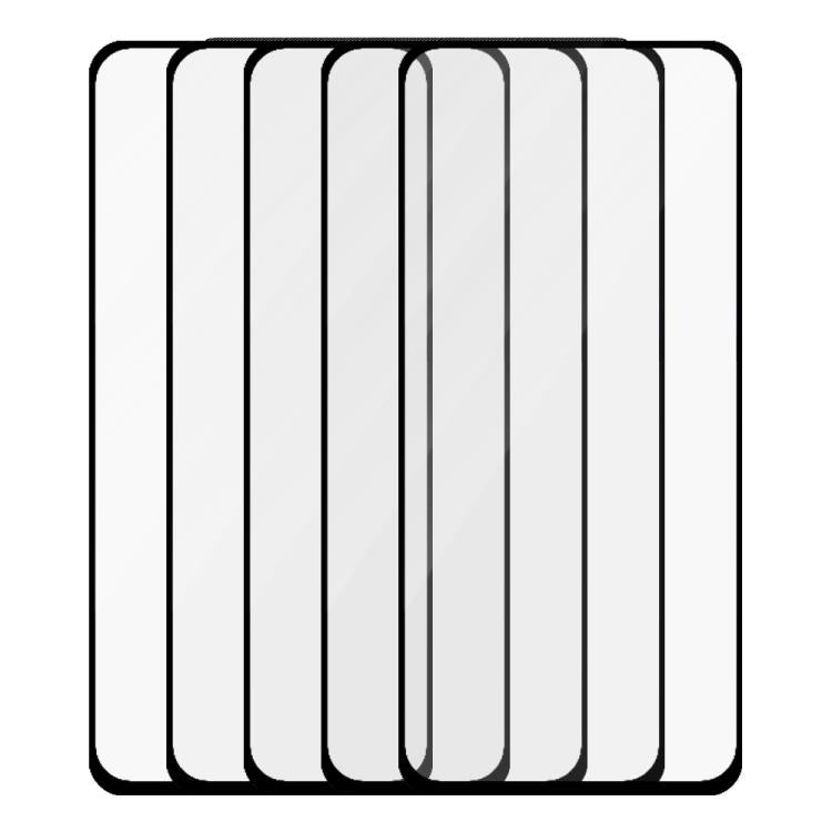 For Realme V50 / V50s 5pcs / Pack Do As You Wish Silk Screen Printed HD Tempered Glass Film - Black