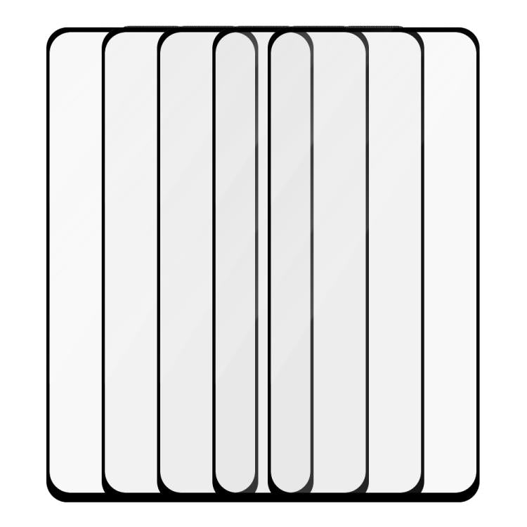 For Realme V23 5pcs / Pack Do As You Wish Silk Screen Printed HD Tempered Glass Film - Black