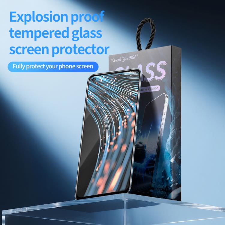 For Realme V25 5pcs / Pack Do As You Wish Silk Screen Printed HD Tempered Glass Film - Black