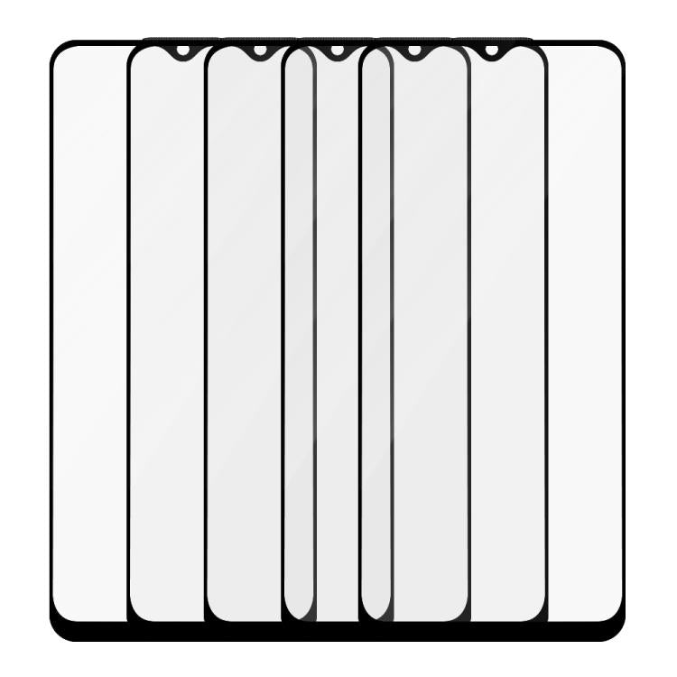 For Realme V30 / V30t 5pcs / Pack Do As You Wish Silk Screen Printed HD Tempered Glass Film - Black