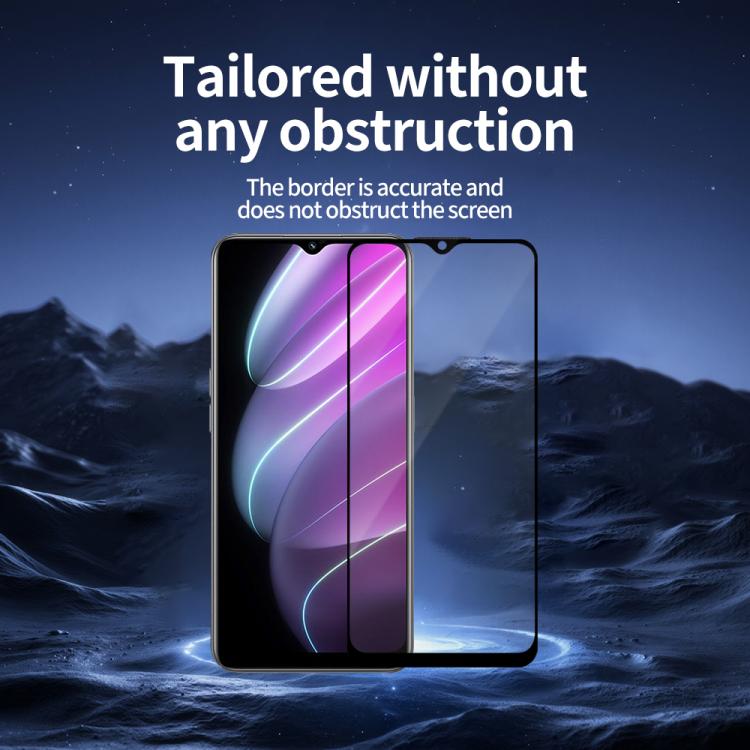For Realme V30 / V30t 5pcs / Pack Do As You Wish Silk Screen Printed HD Tempered Glass Film - Black