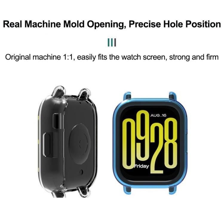 For Redmi Watch 5 Lite Half Coverage Hollow TPU Watch Protective Cover