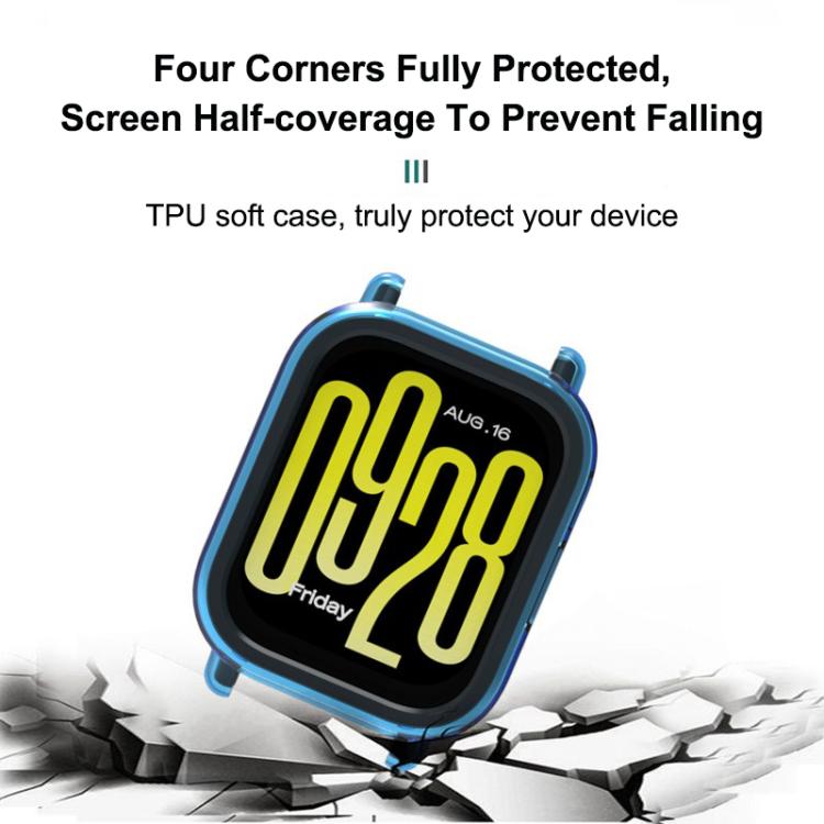 For Redmi Watch 5 Lite Half Coverage Hollow TPU Watch Protective Cover