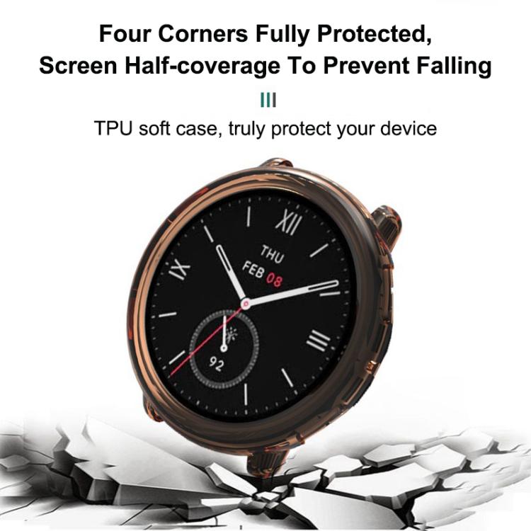 For Amazfit Active 2 Half Coverage Hollow TPU Watch Protective Cover
