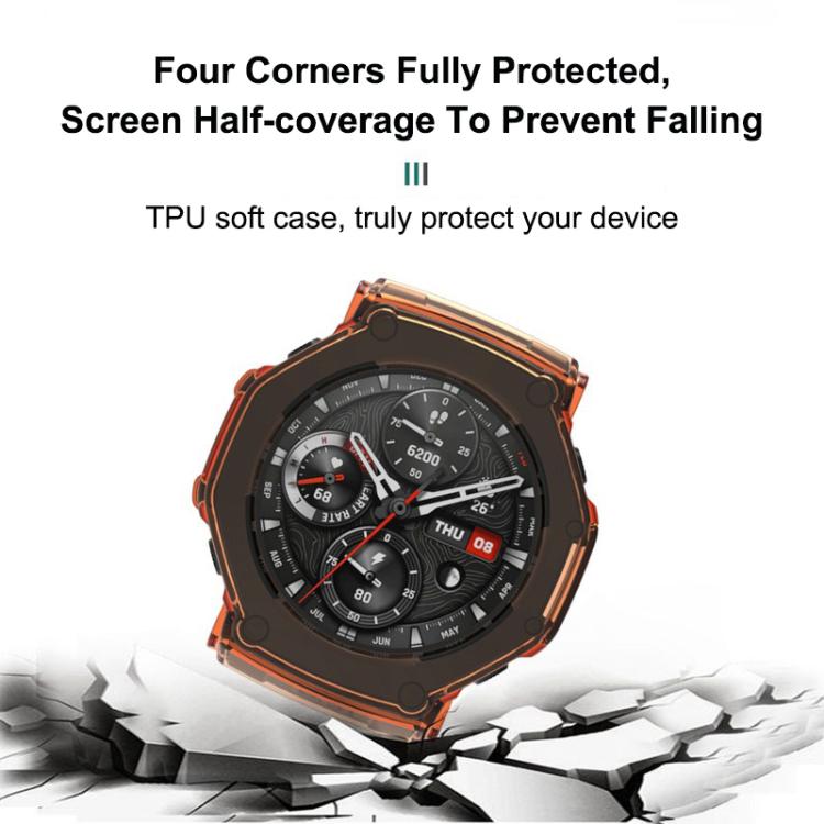 For Amazfit T-Rex 3 Half Coverage Hollow TPU Watch Protective Cover
