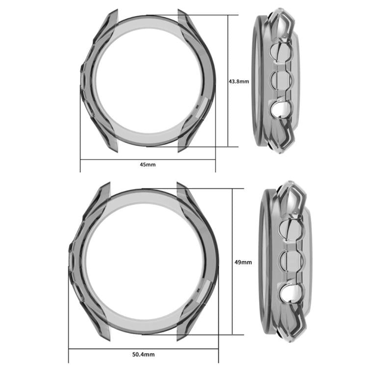 For Garmin Approach S70 47mm Half Coverage Hollow TPU Watch Protective Cover
