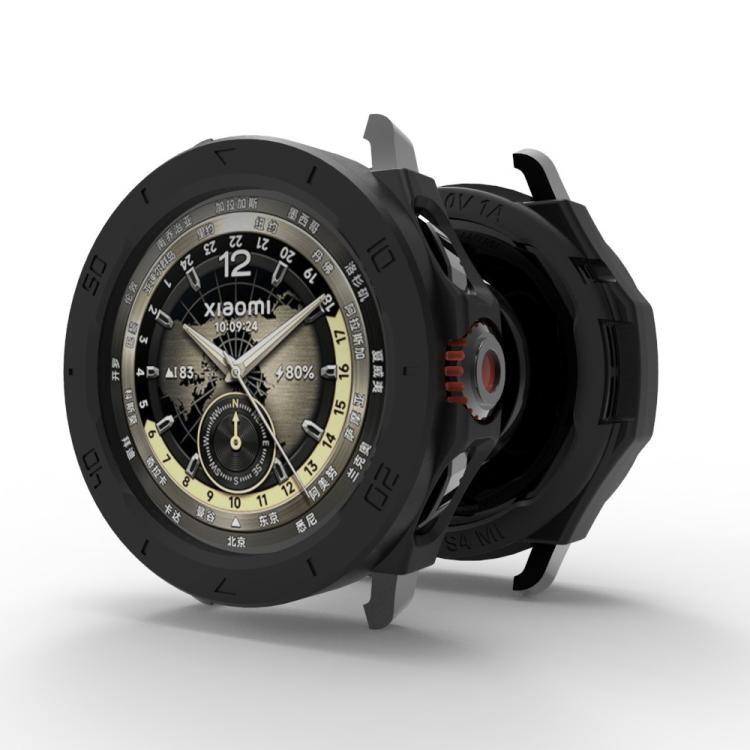 For Xiaomi Watch S4 Sport Half Coverage Hollow TPU Watch Protective Cover
