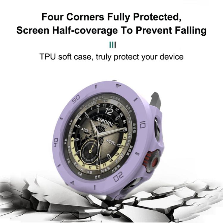 For Xiaomi Watch S4 Sport Half Coverage Hollow TPU Watch Protective Cover