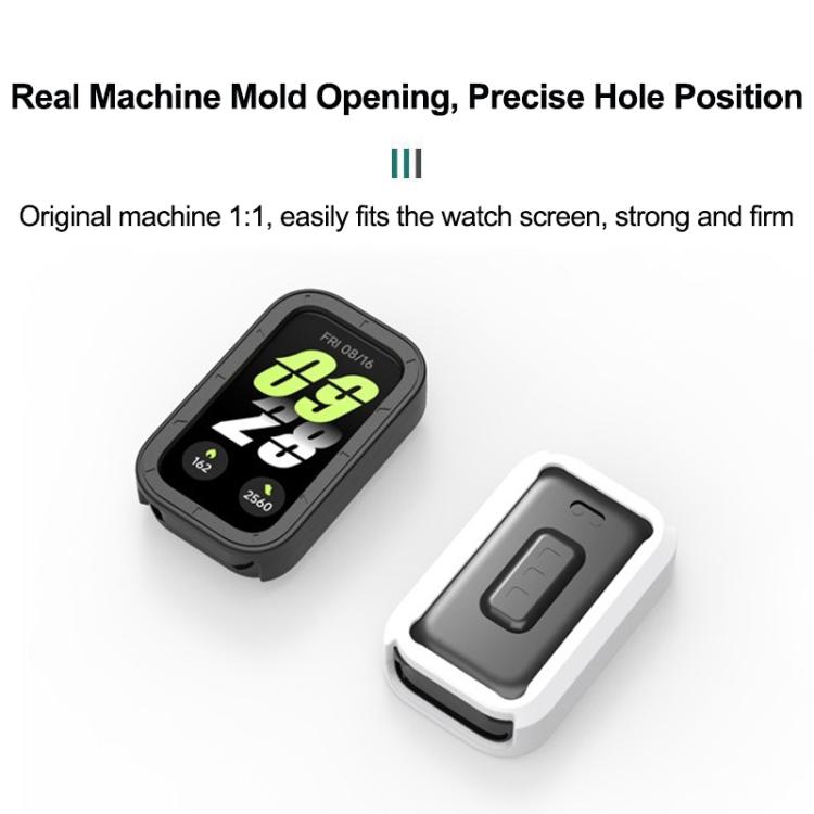 For Xiaomi Smart Band 9 Pro Active / Redmi Band 3 Half Coverage Hollow TPU Watch Protective Cover