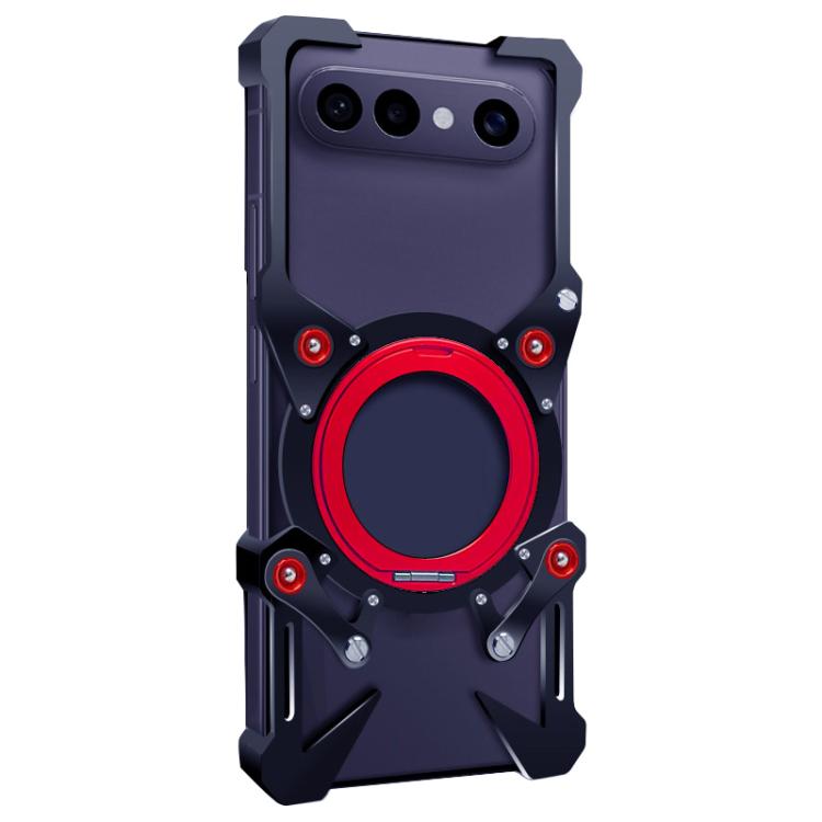 For vivo S50 Pro mini Rotating Bracket Hollow Metal Phone Case with Lanyard